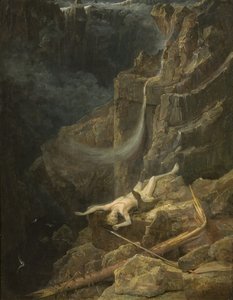 Przepaść, ok. 1827 (olej na panelu) autorstwa Francis Danby