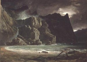 Widok na jezioro w Norwegii autorstwa Francis Danby