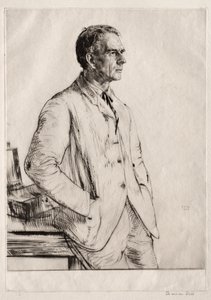 Wielebny C. H. Grinling autorstwa Francis Dodd