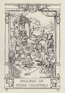 Kolejna księga wierszy dla dzieci: Ballady o głupich stworzeniach (litografia) autorstwa Francis Donkin Bedford