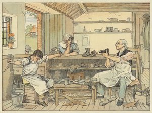 Szewc (druk kolorowy) autorstwa Francis Donkin Bedford
