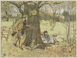 Game-Keeper (druk kolorowy) autorstwa Francis Donkin Bedford