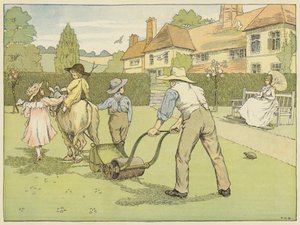 Ogrodnik (druk kolorowy) autorstwa Francis Donkin Bedford