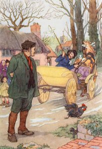 Ilustracja do Świerszcza na ognisku autorstwa Charlesa Dickensa (kolorowa litografia) autorstwa Francis Donkin Bedford