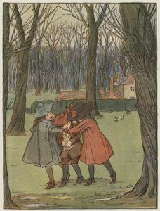 Londyn: W ogrodach Kensington (kolorowa litografia) autorstwa Francis Donkin Bedford
