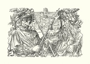 Wesoła Anglia: Stary Londyn (litografia) autorstwa Francis Donkin Bedford