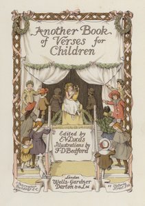 Ilustracja na stronie tytułowej do Another Book of Verses (kolorowa litografia) autorstwa Francis Donkin Bedford