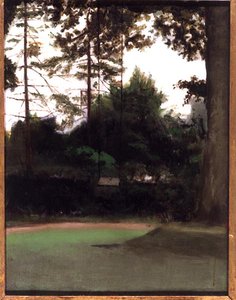 Zakątek ogrodu, ok. 1890 (olej na płótnie) autorstwa Francis Foster