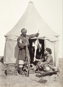 Arabski sportowiec i kucharz autorstwa Francis Frith
