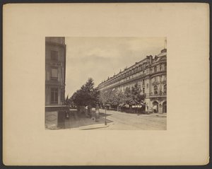 Boulevard des Capucines, róg Rue Louis le Grand, Paryż autorstwa Francis Frith