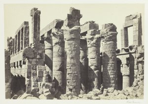 Hall of Columns, Karnac autorstwa Francis Frith