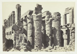 Sala Kolumnowa, Karnac, 1857. autorstwa Francis Frith