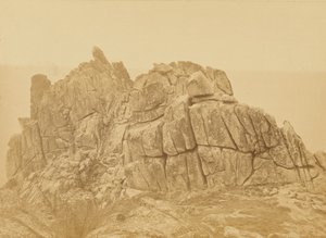 Logan Rock autorstwa Francis Frith