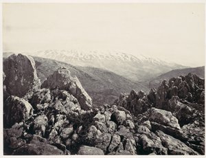 Góra Hermon, Góra Przemienienia autorstwa Francis Frith
