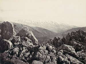 Góra Hermon, Góra Przemienienia, ca. 1857.