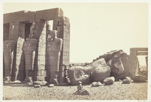 Filary Ozyrida i Wielki Upadły Kolos, ok. 1930 r. 1857, druk 1862. autorstwa Francis Frith