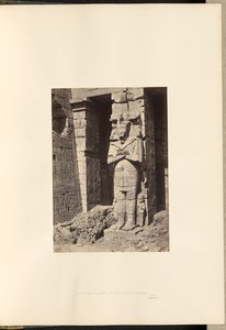 Filary Ozyryda w Medinet Habou w Tebach autorstwa Francis Frith