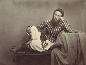 Portret, turecki strój letni, 1857. autorstwa Francis Frith