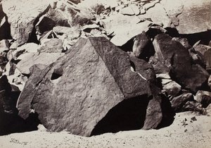 Inskrypcje Synaickie w Wadee El-Mukattab, autorstwa Francis Frith