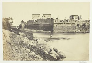 Południowy koniec wyspy Philæ, 1857. autorstwa Francis Frith