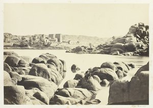 Podejście do Philæ, 1857. autorstwa Francis Frith