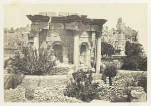 Okrągła Świątynia, Baalbec, 1857. autorstwa Francis Frith