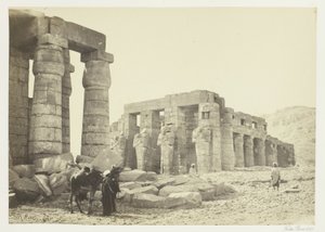 Memnonium, Teby, z równiny autorstwa Francis Frith