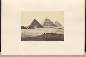 Piramidy w El-Geezeh autorstwa Francis Frith