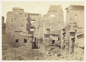 Pałac Świątynny, Medinet-Haboo, ok. 1930 r. 1857. autorstwa Francis Frith