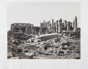 Świątynia El-Karnak, od południowego wschodu autorstwa Francis Frith