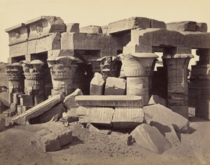 Świątynia Horusa i Sobka, Kom Ombo autorstwa Francis Frith
