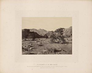 Pustkowie grzechu (Wady Shellal) autorstwa Francis Frith