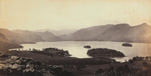 Jezioro w pobliżu Derwentwater w Wielkiej Brytanii. autorstwa Francis Frith