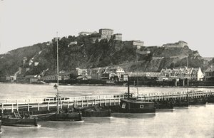 Twierdza Ehrenbreitstein nad Renem, Niemcy, 1895.