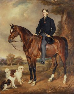 Konny portret Seymour Sydney Hyde 6. hrabiego Harrington (olej na płótnie)