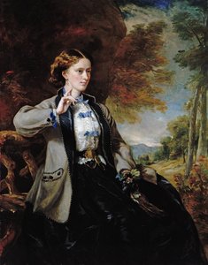 Portret Hon. Pani Meynell-Ingram (olej na płótnie) autorstwa Francis Grant