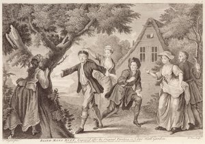 Blind-Mans Buff, grawerowane przez Remi Parr (fl.1723-50) autorstwa Francis Hayman