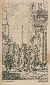 Guildhall Yard, Londyn autorstwa Francis Hayman
