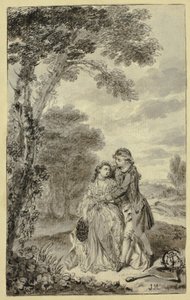 Ilustracja do Rodericka Randoma — Tobias Smollett autorstwa Francis Hayman