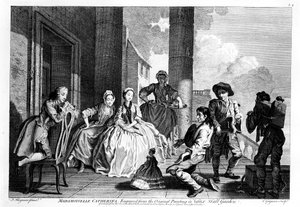Mademoiselle Catherine, grawerowane przez Charlesa Grignion (1743)