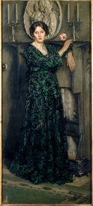 Goździk, ok. 1919 (olej na płótnie) autorstwa Francis Henry Newbery