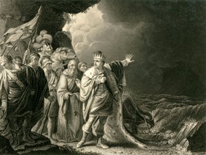 „Kanut upominający swych dworzan”, ok. 1840 r.