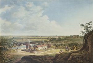 Widok Hampstead Heath w kierunku Londynu, 1804 r autorstwa Francis James Sarjent