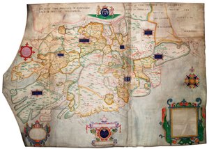 Prowincja Munster, Irlandia, ok. 1595 (welin, płótno) autorstwa Francis Jobson