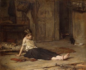 Twarze w ogniu, 1867 autorstwa Francis Montague Holl