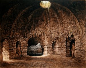 Wnętrze Groty, Stourhead (akwarela na papierze)