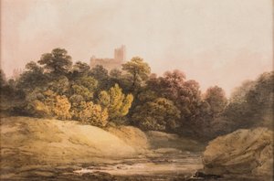 Pejzaż, ok. 1840 (akwarela na papierze) autorstwa Francis Nicholson