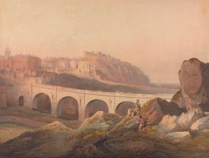 Widok Edynburga z Calton Hill autorstwa Francis Nicholson