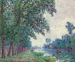 Brzegi Loing w Nemours; Bords du Loing a Nemours