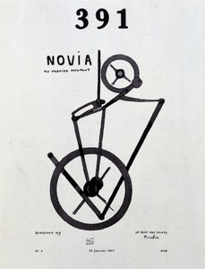 Okładka magazynu "391" nr 1 autorstwa Picabii (1879-1953), 25/1/1917. autorstwa Francis Picabia